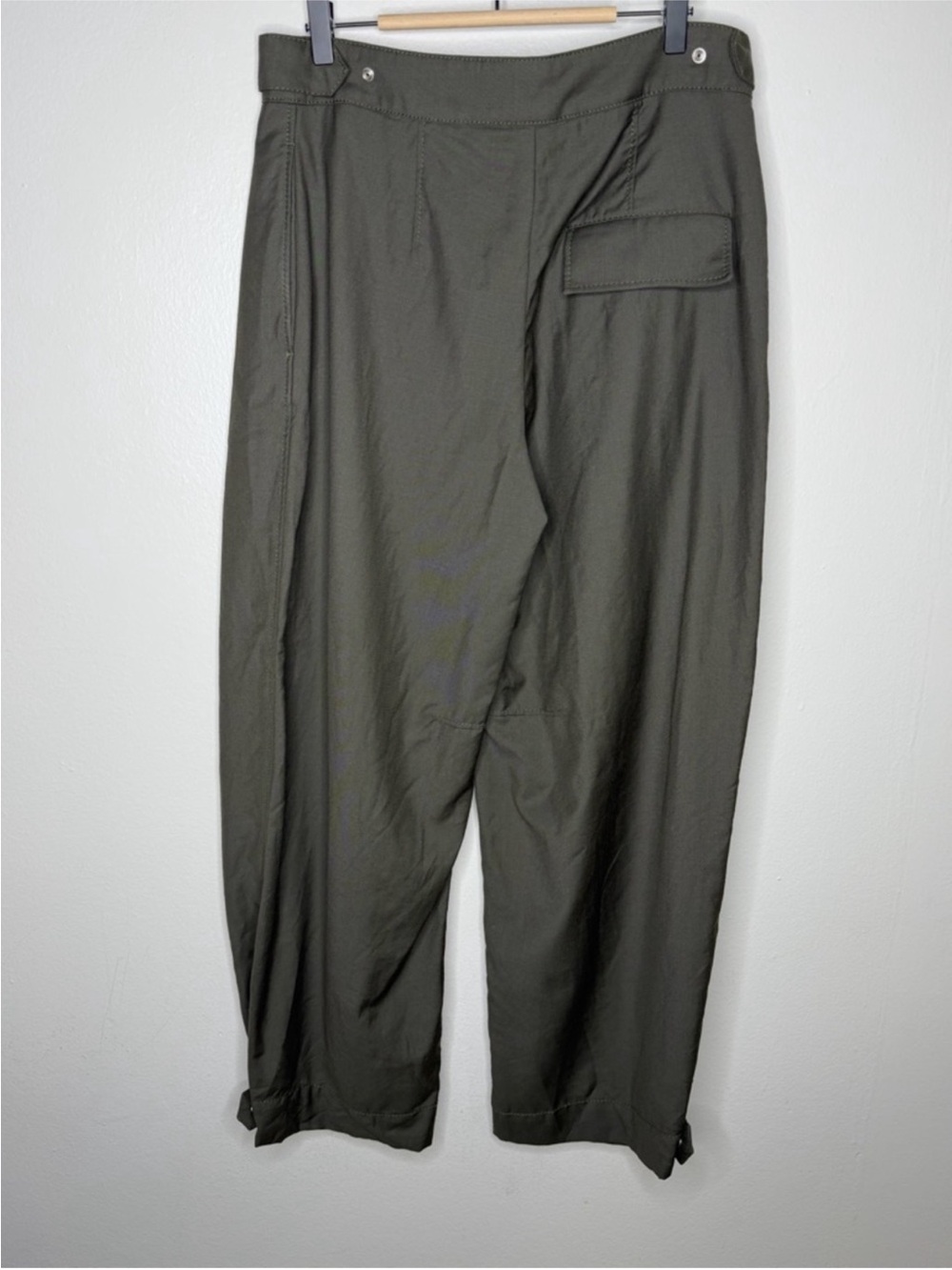 COS Barrel Leg Utility Trouser Green - Picture 10 of 12